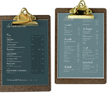 Carte Menu Restauration